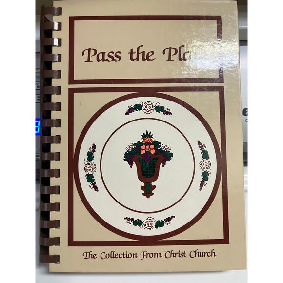 Pass the Plate Cookbook 1981 Christ Episcopal Church New Bern NC Spiral - Picture 4 of 9